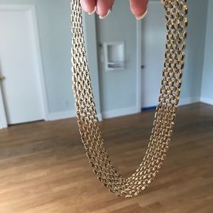 Gold costume collar necklace